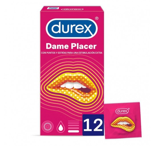 DUREX DAME PLACER PRESERVATIVOS 12 U