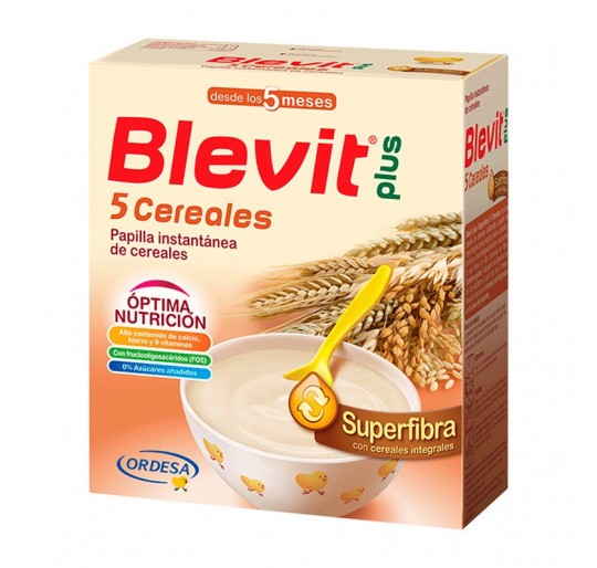 BLEVIT PLUS SUPERFIBRA PAPILLA 5 CEREALES 600 G