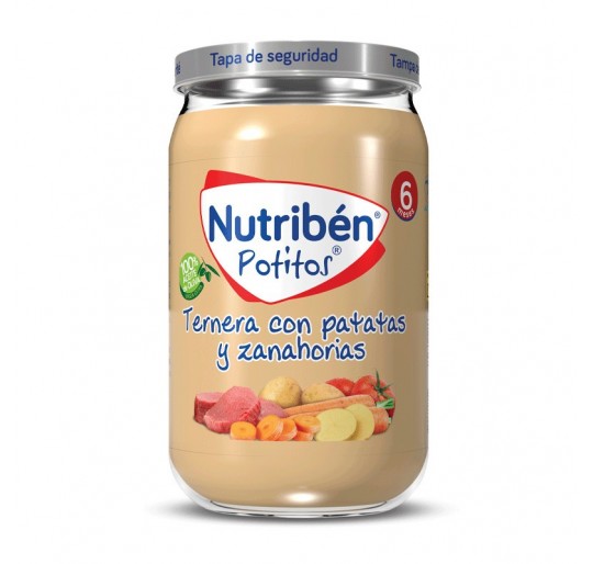 NUTRIBEN TERNERA CON PATATAS Y ZANAHORIAS 1 POTI