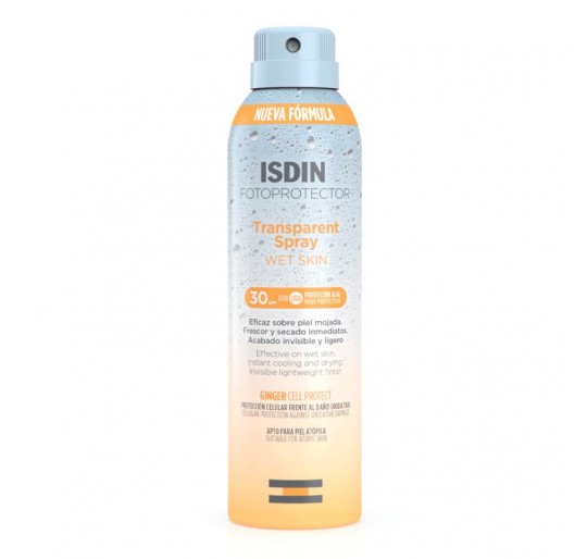 FOTOPROTECTOR ISDIN SPF-30 SPRAY TRANSPARENT WET SKIN  250 ML