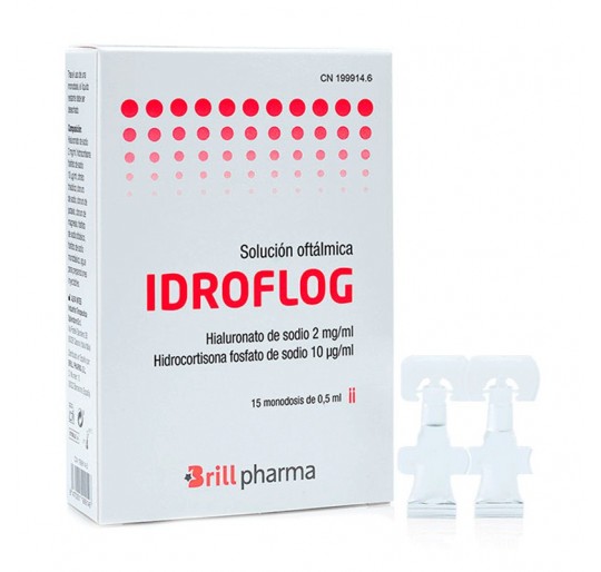 IDROFLOG SOLUCION OFTALMICA 15 MONODOSIS 0,5 ML