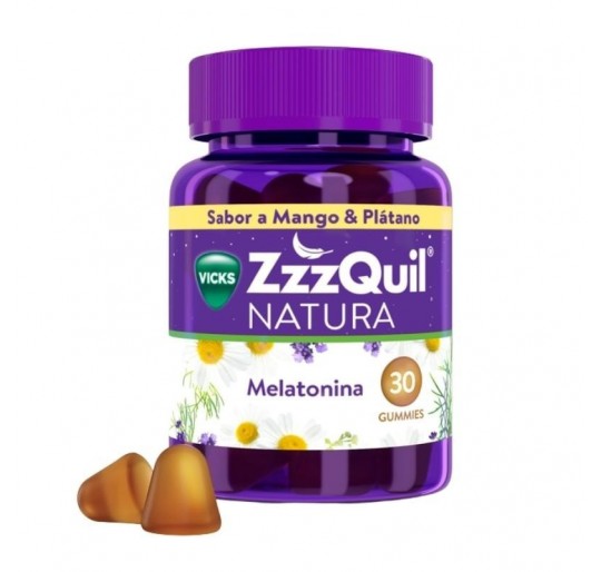 ZZZQUIL NATURA 30 GUMMIES SABOR MANGO & PLATANO