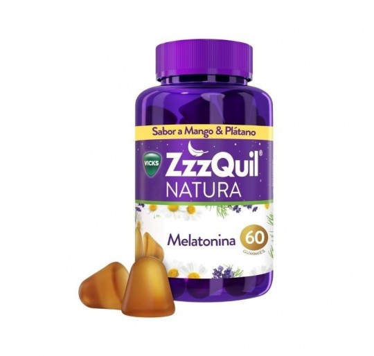 ZZZQUIL NATURA 60 GUMMIES SABOR MANGO & PLATANO