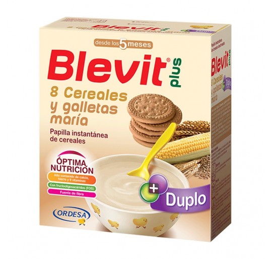 BLEVIT PLUS 8 CEREALES Y GALLETAS DUPLO 600 G