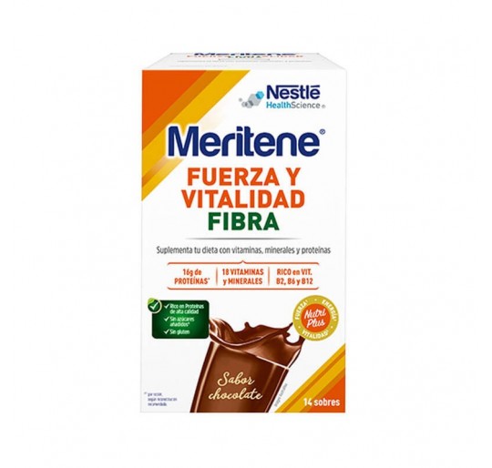 MERITENE FIBRA 35 G 14 SOBRES CHOCOLATE