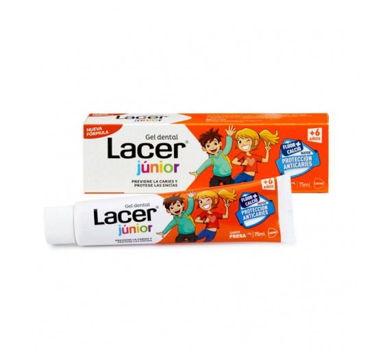 LACER JUNIOR GEL DENTAL 75 ML FRESA