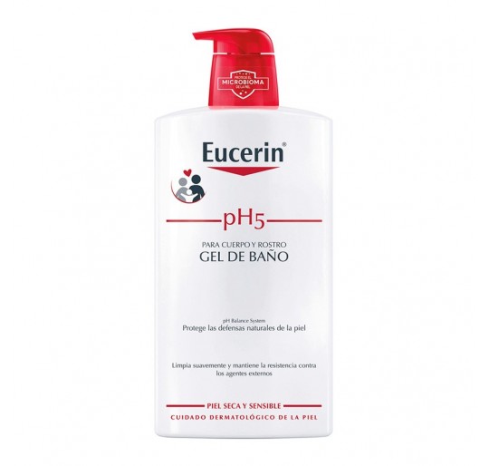 EUCERIN PIEL SENSIBLE PH-5 GEL DE BAÑO 1 L