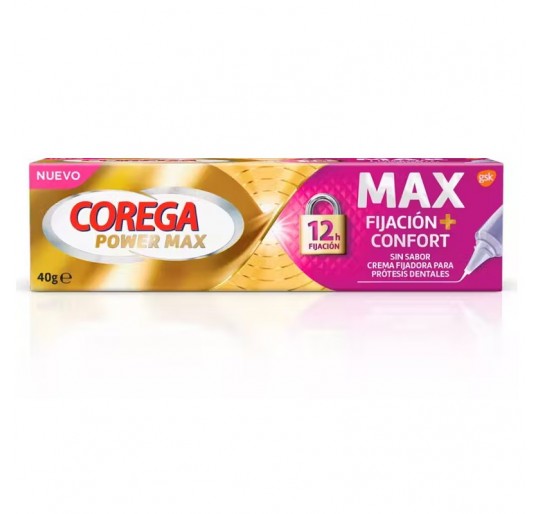 COREGA MAX FIJACION + CONFORT 1 TUBO 40 G SIN SA