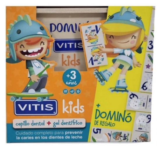 NECESER  VITIS KIDS GEL+CEPILLO + DOMINO