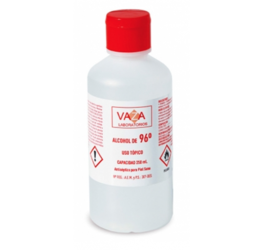 ALCOHOL 96º VAZA 1 FRASCO 250 ML