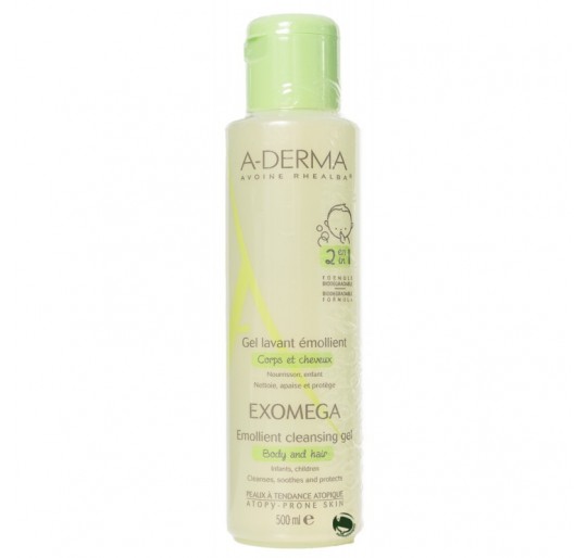 A-DERMA EXOMEGA CONTROL GEL LIMPIADOR EMOLIENTE