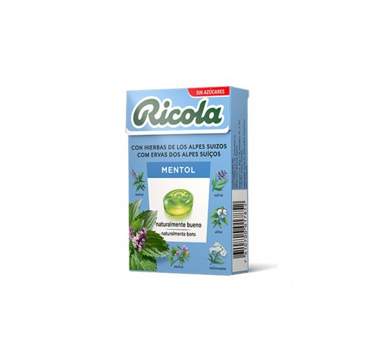 RICOLA CARAMELOS SIN AZUCAR  50 G SABOR MENTOL