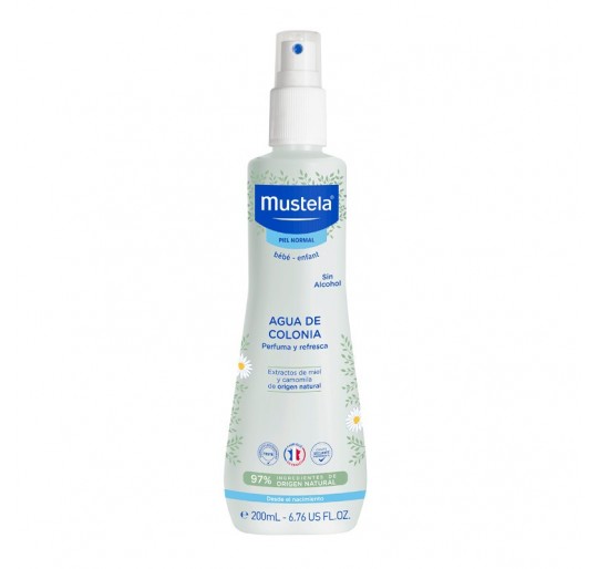 MUSTELA BEBE AGUA DE COLONIA SIN ALCOHOL 200 ML