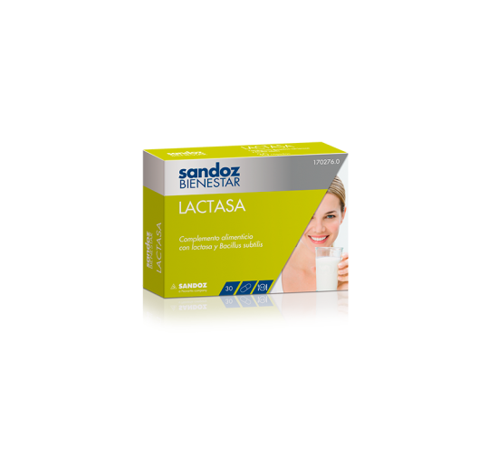 SANDOZ BIENESTAR LACTASA 30 CAPSULAS