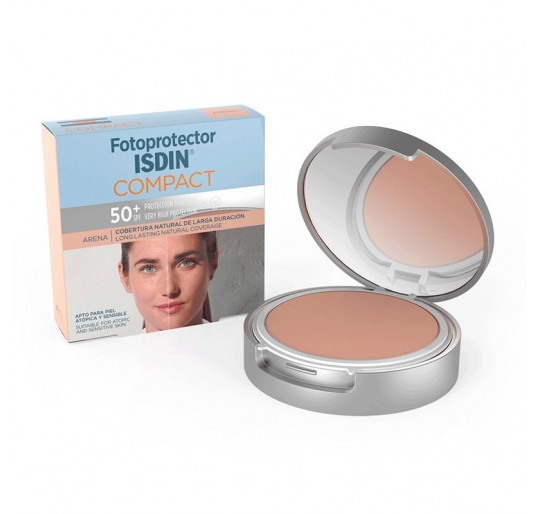 FOTOPROTECTOR ISDIN COMPACT SPF-50+ MAQUILLAJE COMPACTO OIL-FREE ARENA 10 G